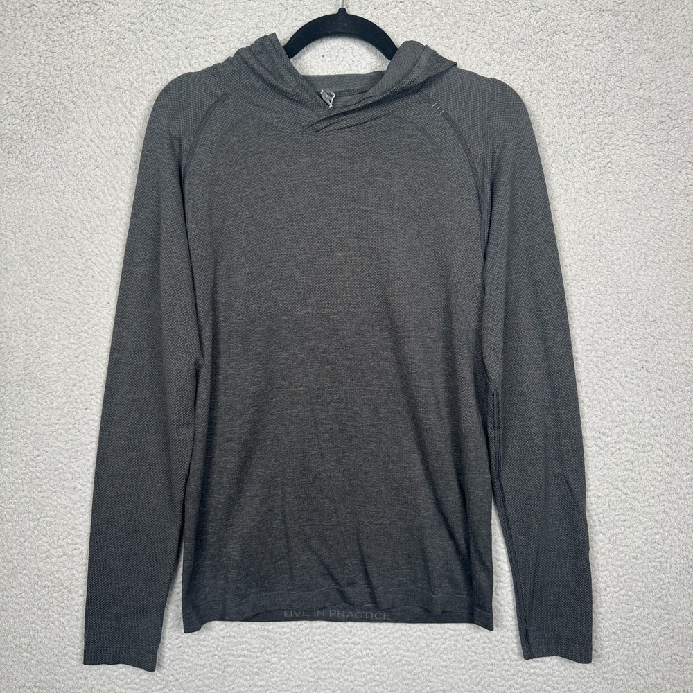 Lululemon Hoodie Mens S Gray Repetition Lightweight‎ Gym Workout Running Stretch